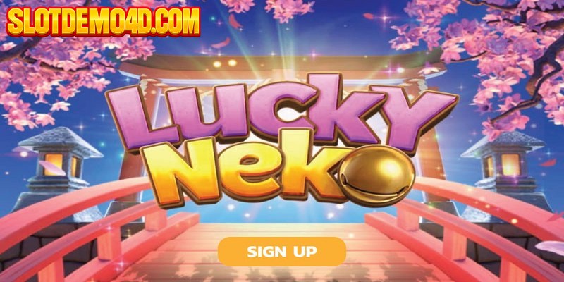 Antarmuka Lucky Neko Produk ini memiliki warna-warna cerah dan sistem penghargaan yang menarik